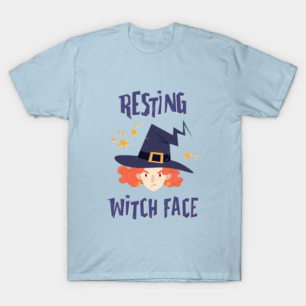 Resting Witch Face - Ginger Witch T-Shirt by SpookTown